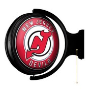 New Jersey Devils: Original Round Illuminated Rotating Wall Sign, NHNJDV-115-01