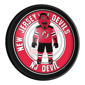 New Jersey Devils: Devil - Round Slimline Lighted Wall Sign, NHNJDV-130-02