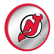 New Jersey Devils: Modern Disc Mirrored Wall Sign, AGS-NHNJDV-235-01A