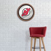 New Jersey Devils: Barrel Top Mirrored Wall Sign, AGS-NHNJDV-245-01A