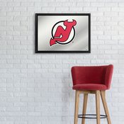 New Jersey Devils: Framed Mirrored Wall Sign, AGS-NHNJDV-265-01A