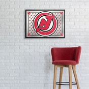 New Jersey Devils: Team Spirit - Framed Mirrored Wall Sign, FNB-NHNJDV-265-02A