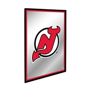 New Jersey Devils: Logo - Framed Mirrored Wall Sign, AGS-NHNJDV-275-01A