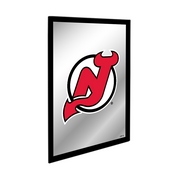 New Jersey Devils: Logo - Framed Mirrored Wall Sign, AGS-NHNJDV-275-01A