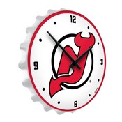 New Jersey Devils: Bottle Cap Lighted Wall Clock, NHNJDV-545-01