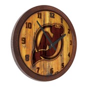 New Jersey Devils: Branded "Faux" Barrel Top Wall Clock, NHNJDV-560-02
