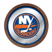 New York Islanders: Barrel Top Mirrored Wall Sign, FNB-NHNYIS-245-01A