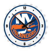 New York Islanders: Bottle Cap Lighted Wall Clock, NHNYIS-545-01