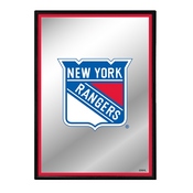 New York Rangers: Logo - Framed Mirrored Wall Sign, AGS-NHNYRS-275-01A