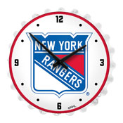 New York Rangers: Bottle Cap Lighted Wall Clock, NHNYRS-545-01