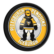 Pittsburgh Penguins: Iceburgh - Round Slimline Lighted Wall Sign, NHPITT-130-02