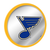 St. Louis Blues: Modern Disc Mirrored Wall Sign - Yellow, NHSTLB-235-01B