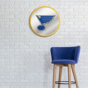 St. Louis Blues: Modern Disc Mirrored Wall Sign - Yellow, NHSTLB-235-01B
