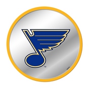 St. Louis Blues: Modern Disc Mirrored Wall Sign - Yellow, NHSTLB-235-01B