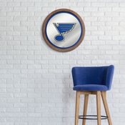 St. Louis Blues: Barrel Top Mirrored Wall Sign, AGS-NHSTLB-245-01A