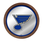 St. Louis Blues: Barrel Top Mirrored Wall Sign, AGS-NHSTLB-245-01A
