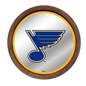 St. Louis Blues: Barrel Top Mirrored Wall Sign, AGS-NHSTLB-245-01A