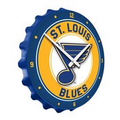 St. Louis Blues: Bottle Cap Wall Clock, FNB-NHSTLB-540