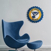 St. Louis Blues: Bottle Cap Wall Clock, FNB-NHSTLB-540