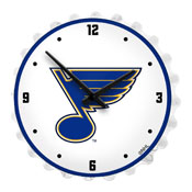 St. Louis Blues: Bottle Cap Lighted Wall Clock, NHSTLB-545-01
