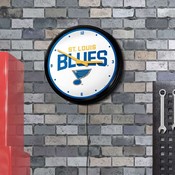 St. Louis Blues: Illuminated Retro Diner Wall Clock, NHSTLB-550-01