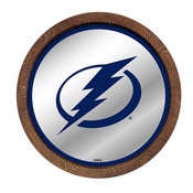 Tampa Bay Lightning: Barrel Top Mirrored Wall Sign, AGS-NHTBLG-245-01A