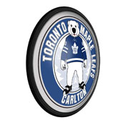 Toronto Maple Leafs: Carlton - Round Slimline Lighted Wall Sign, NHTOML-130-02
