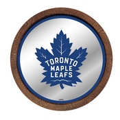 Toronto Maple Leafs: Barrel Top Mirrored Wall Sign, AGS-NHTOML-245-01A