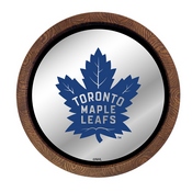 Toronto Maple Leafs: Barrel Top Mirrored Wall Sign, AGS-NHTOML-245-01A