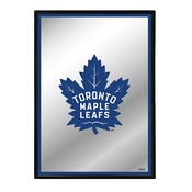 Toronto Maple Leafs: Logo - Framed Mirrored Wall Sign, AGS-NHTOML-275-01A