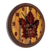 Toronto Maple Leaf: Branded "Faux" Barrel Top Wall Clock, NHTOML-560-02