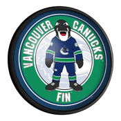 Vancouver Canucks: Fin - Round Slimline Lighted Wall Sign, NHVANC-130-02