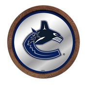 Vancouver Canucks: Barrel Top Mirrored Wall Sign, AGS-NHVANC-245-01A