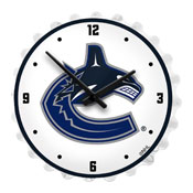 Vancouver Canucks: Bottle Cap Lighted Wall Clock, NHVANC-545-01