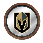 Vegas Golden Knights: Barrel Top Mirrored Wall Sign, AGS-NHVGKS-245-01A