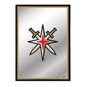 Vegas Golden Knights: Logo - Framed Mirrored Wall Sign, AGS-NHVGKS-275-01A