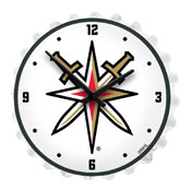 Vegas Golden Knights: Bottle Cap Lighted Wall Clock, NHVGKS-545-01