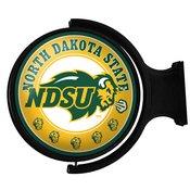 NDSU - North Dakota State Bison Rotating Illuminated Team Spirit Wall Sign-Round