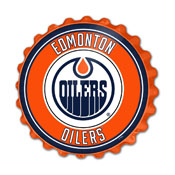 Edmonton Oilers: Bottle Cap Wall Sign, NHEDMO-210-01
