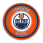 Edmonton Oilers: Modern Disc Wall Sign, NHEDMO-230-01