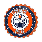 Edmonton Oilers: Bottle Cap Wall Clock, NHEDMO-540-01