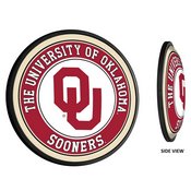 University of Oklahoma Sooners Slimline Illuminated Team Spirit Wall Sign-Round