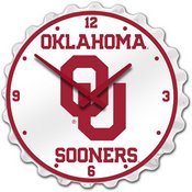 University of Oklahoma Sooners Team Spirit Bottle Cap Wall Clock