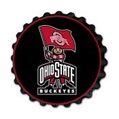 OSU Ohio State Buckeyes Team Spirit Bottle Cap Wall Sign