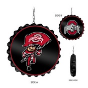 OSU Ohio State Buckeyes Team Spirit Bottle Cap Dangler-Black, NCOHST-220-01