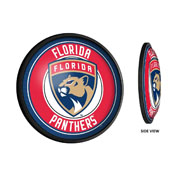 Florida Panthers: Round Slimline Illuminated Wall Sign, NHFLOR-130-01