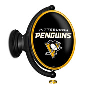 Pittsburgh Penguins: Original Oval Illuminated Rotating Wall Sign, NHPITT-125-01
