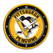Pittsburgh Penguins: Modern Disc Wall Clock, NHPITT-510-01
