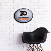 Philadelphia Flyers: Ice Rink - Oval Slimline Illuminated Wall Sign, NHPHIL-140-02