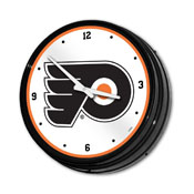 Philadelphia Flyers: Illuminated Retro Diner Wall Clock, NHPHIL-550-01
